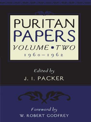 cover image of Puritan Papers: Vol. 2, 1960-1962